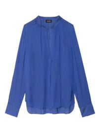 Zadig&Voltaire V-neck long-sleeve Top | Blue | FARFETCH at Farfetch